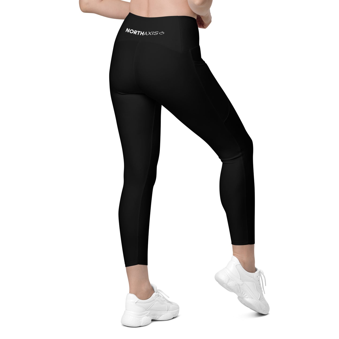 Crossover leggings with pockets